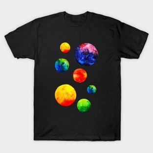 Universe Planets Abstract T-Shirt